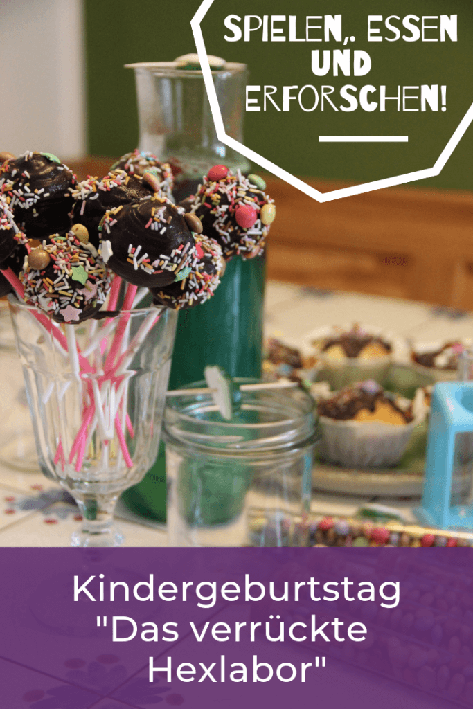 Das verrückte Hexlabor - mit Kindern Kindergeburtstag feiern - für Mädchen und Jungs . Experimente kleine Forscher DIY Geburtstag Party für Kinder